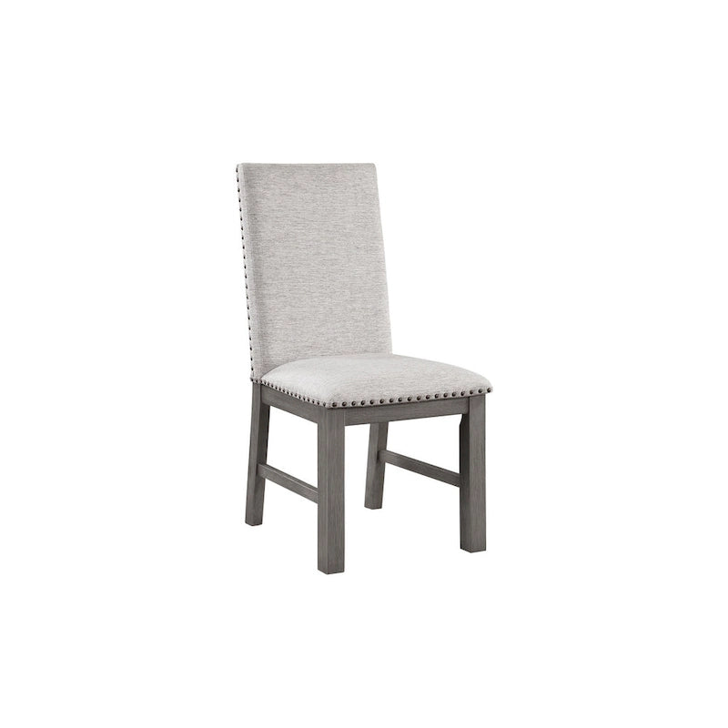 Ferrara Gray Rustic Modern Fabric Dining Room Set