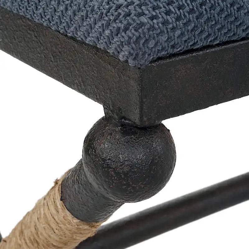 Uttermost Firth Rustic Navy Bench - 48W x 21H x 16D