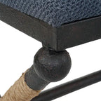 Uttermost Firth Rustic Navy Bench - 48W x 21H x 16D
