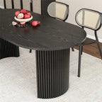 Solid Wood Oval Dining Table