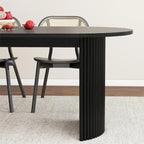 Solid Wood Oval Dining Table