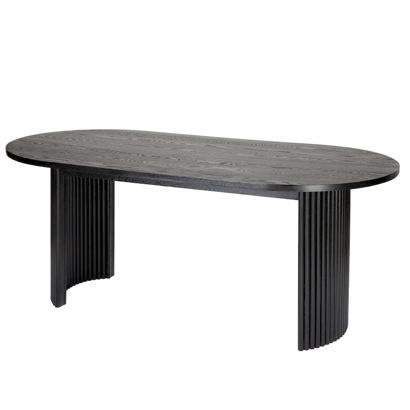 Solid Wood Oval Dining Table
