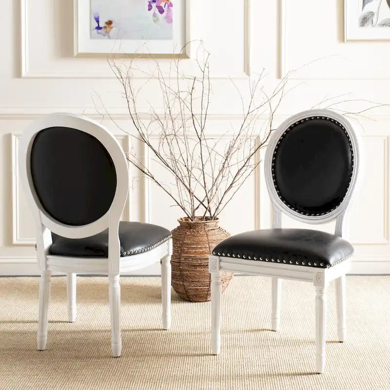 SAFAVIEH Rona Parisian Oval Dining Chair (Set of 2) - 20Wx20Dx39H