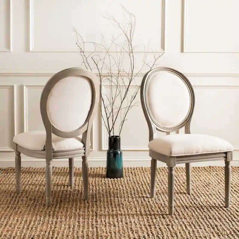 SAFAVIEH Rona Parisian Oval Dining Chair (Set of 2) - 20Wx20Dx39H