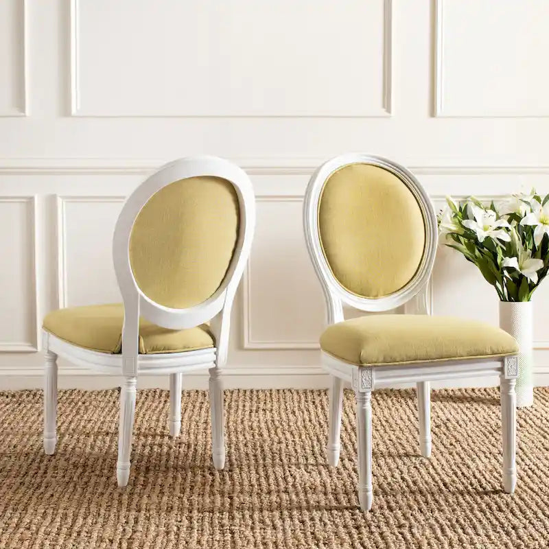 SAFAVIEH Rona Parisian Oval Dining Chair (Set of 2) - 20Wx20Dx39H