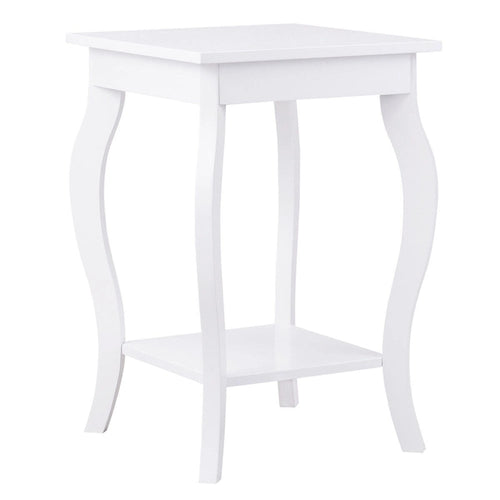 Accent Side End Coffee Table with Storage Shelf