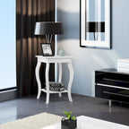 Accent Side End Coffee Table with Storage Shelf