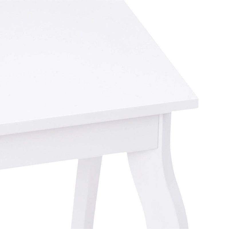 Accent Side End Coffee Table with Storage Shelf