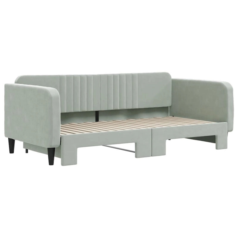 vidaXL Day Bed Upholstered Sleeper Sofa Bed for Bedroom Living Room Velvet