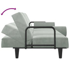 vidaXL Sofa Bed with Armrests Couch Recliner Loveseat Folding Daybed Velvet - 80.7 x 35 x 27.6
