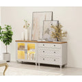 Kitchen Buffet Cabinet with Storage, 2-in-1 Sideboard Cupboard Dresser - 68 Inch