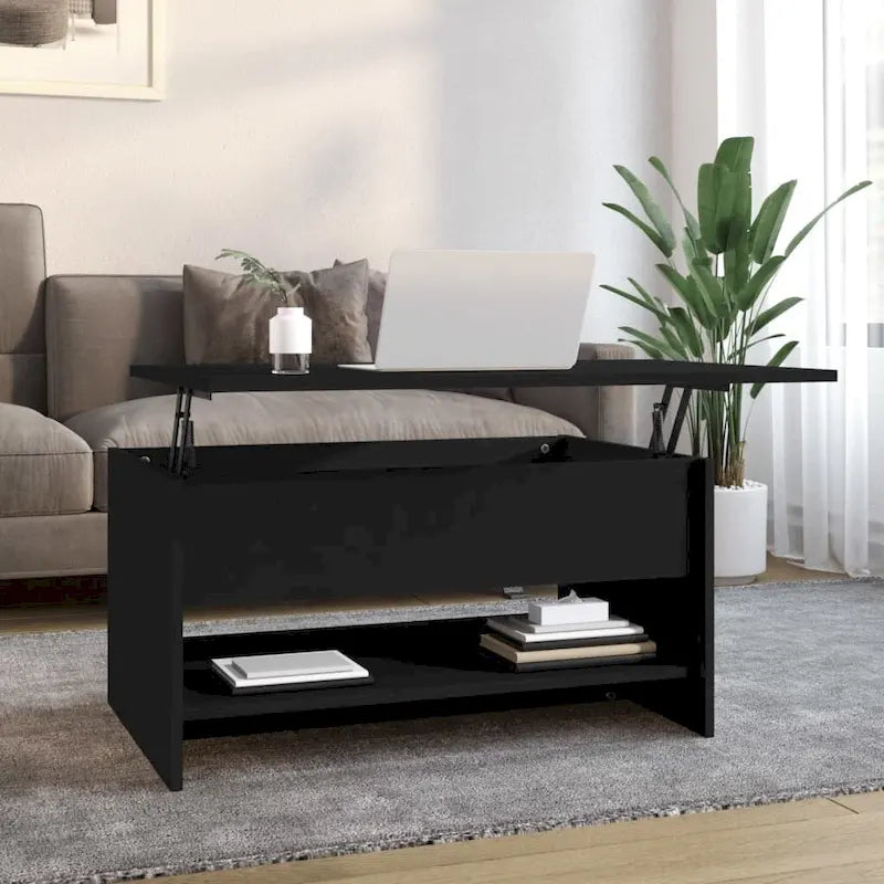 vidaXL Coffee Table Lift Top End Table Accent Side Sofa Table Engineered Wood - 31.5 x 19.7 x 16.7
