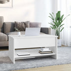 vidaXL Coffee Table Lift Top End Table Accent Side Sofa Table Engineered Wood - 31.5 x 19.7 x 16.7
