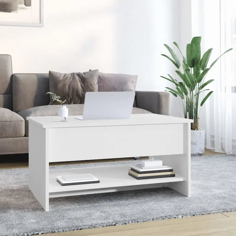 vidaXL Coffee Table Lift Top End Table Accent Side Sofa Table Engineered Wood - 31.5 x 19.7 x 16.7