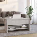 vidaXL Coffee Table Lift Top End Table Accent Side Sofa Table Engineered Wood - 31.5 x 19.7 x 16.7