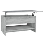 vidaXL Coffee Table Lift Top End Table Accent Side Sofa Table Engineered Wood - 31.5 x 19.7 x 16.7