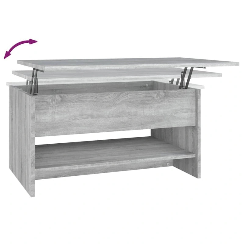 vidaXL Coffee Table Lift Top End Table Accent Side Sofa Table Engineered Wood - 31.5 x 19.7 x 16.7