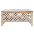 SAFAVIEH Bernardina Square Single Shelf Coffee Table - 34 L x 34 D x 16 H - 34Wx34Dx16H