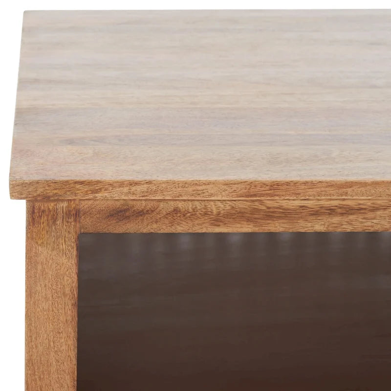 SAFAVIEH Bernardina Square Single Shelf Coffee Table - 34 L x 34 D x 16 H - 34Wx34Dx16H