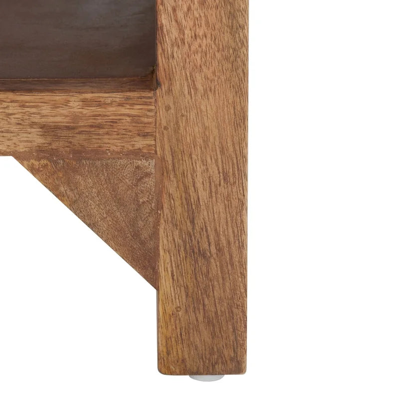 SAFAVIEH Bernardina Square Single Shelf Coffee Table - 34 L x 34 D x 16 H - 34Wx34Dx16H