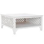 SAFAVIEH Bernardina Square Single Shelf Coffee Table - 34 L x 34 D x 16 H - 34Wx34Dx16H
