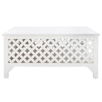 SAFAVIEH Bernardina Square Single Shelf Coffee Table - 34 L x 34 D x 16 H - 34Wx34Dx16H