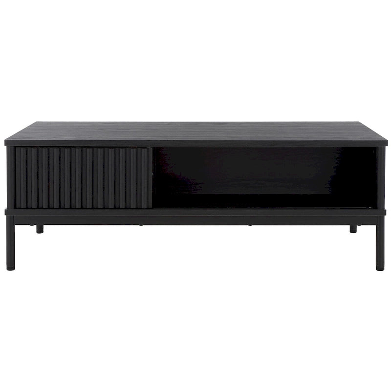2-Door Storage Coffee Table - 43.7 In. W x 21.5 In. D x 15.4 In. H - 44Wx21Dx15H