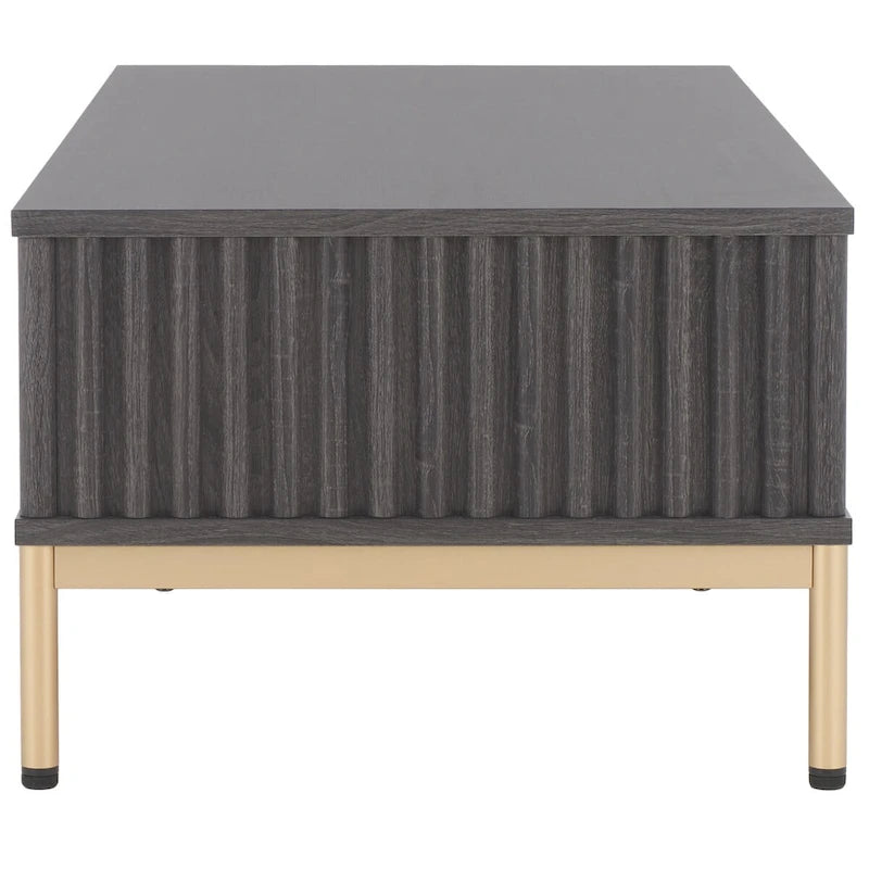 2-Door Storage Coffee Table - 43.7 In. W x 21.5 In. D x 15.4 In. H - 44Wx21Dx15H