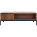 2-Door Storage Coffee Table - 43.7 In. W x 21.5 In. D x 15.4 In. H - 44Wx21Dx15H
