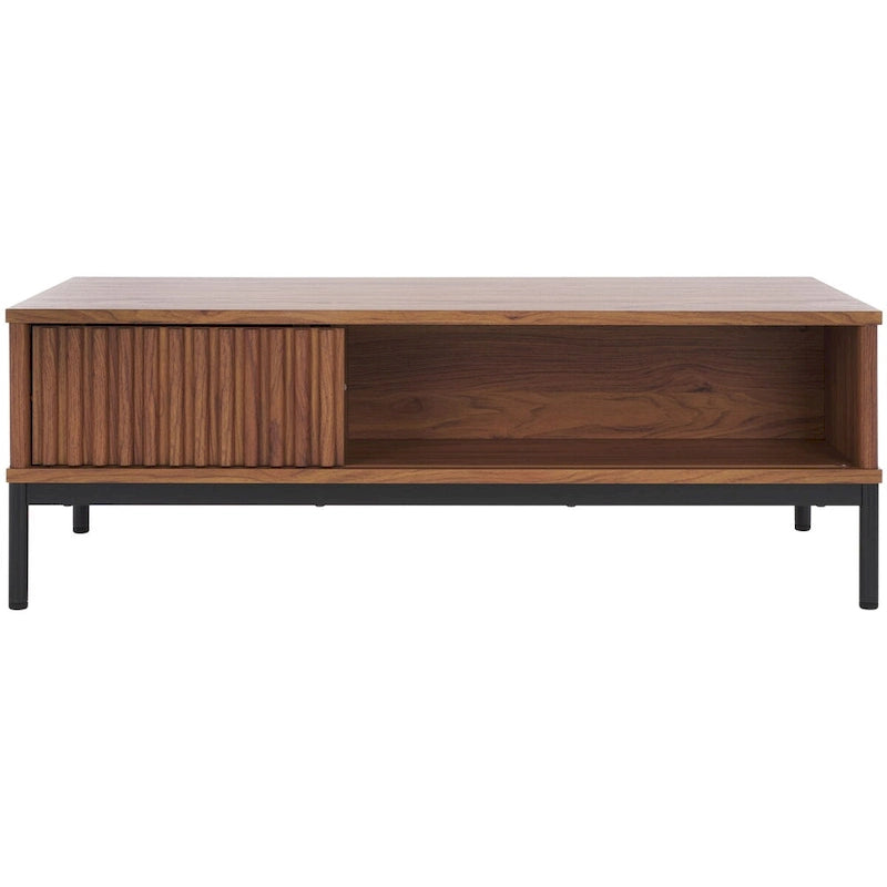 2-Door Storage Coffee Table - 43.7 In. W x 21.5 In. D x 15.4 In. H - 44Wx21Dx15H