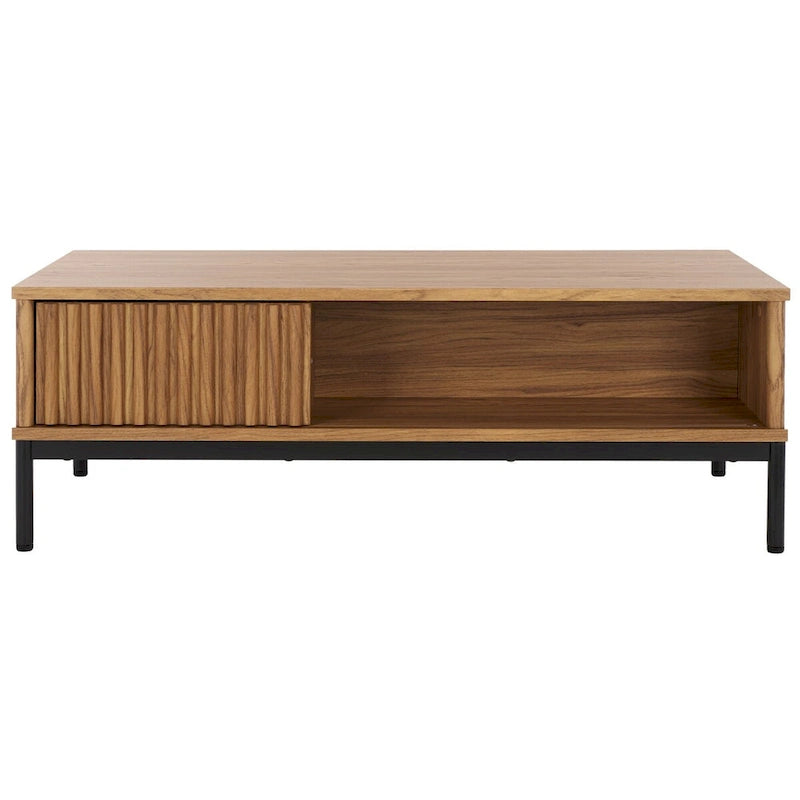 2-Door Storage Coffee Table - 43.7 In. W x 21.5 In. D x 15.4 In. H - 44Wx21Dx15H