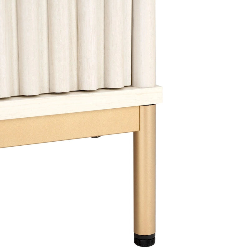 2-Door Storage Coffee Table - 43.7 In. W x 21.5 In. D x 15.4 In. H - 44Wx21Dx15H