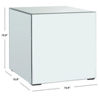 SAFAVIEH Hlin Mirrored Accent Table - 16 W x 16 D x 16 H - 16Wx16Dx16H