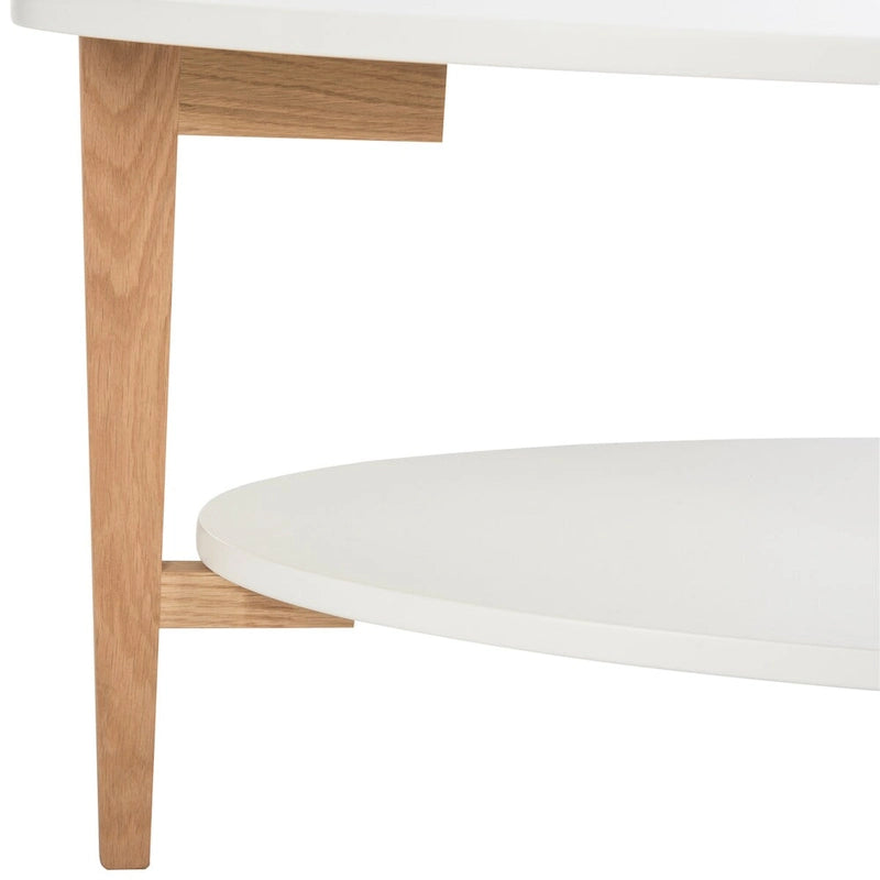 SAFAVIEH Melodie Mid-Century Oval Coffee Table - 51.2 x 27.6 x 17.7 - 51Wx28Dx18H