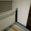 Modern Horizontal Twin Murphy Bed with Shelf Storage