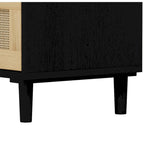 3-Drawers Rattan Storage Cabinet Rattan Drawer Dressers