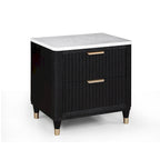 Shelby 4 Piece Black Panel Upholstered Bedroom Set