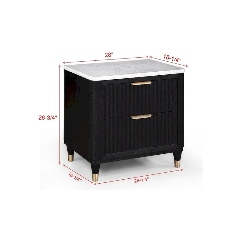 Shelby 4 Piece Black Panel Upholstered Bedroom Set