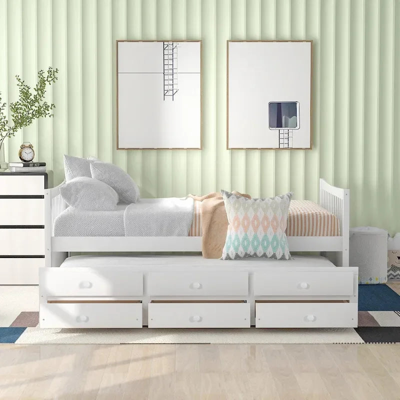 Full size Daybed with Twin size Trundle and Drawers