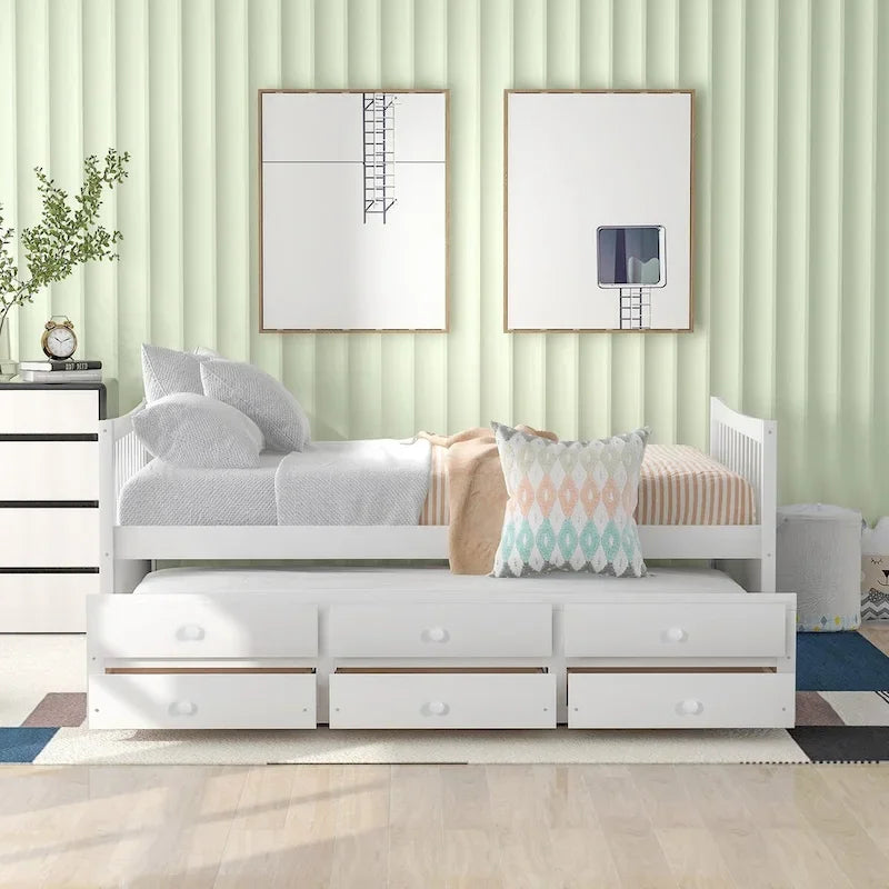 Full size Daybed with Twin size Trundle and Drawers