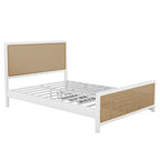Queen Size Metal Platform Bed with 2 Drawers