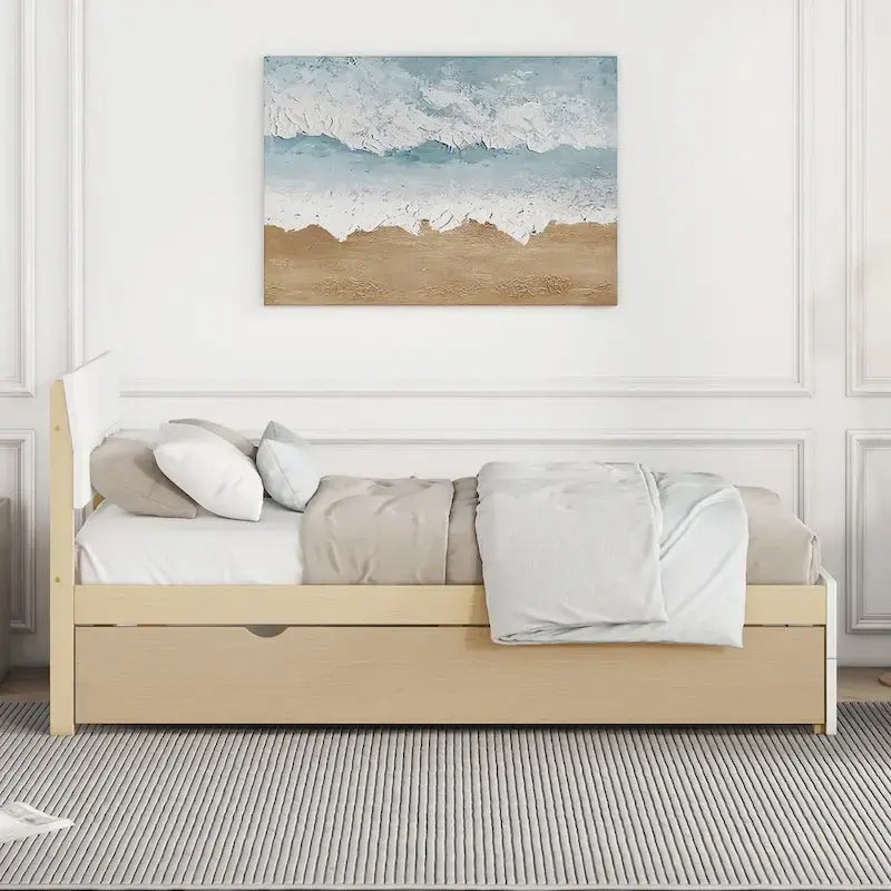 Modern Twin Bed Frame With Trundle