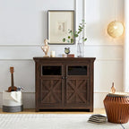 2 Doors Large Buffet Sideboard Dresser,Bar Wine Bar Storage Cabinet for Dining Room