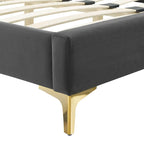 Sienna Performance Velvet Queen Platform Bed