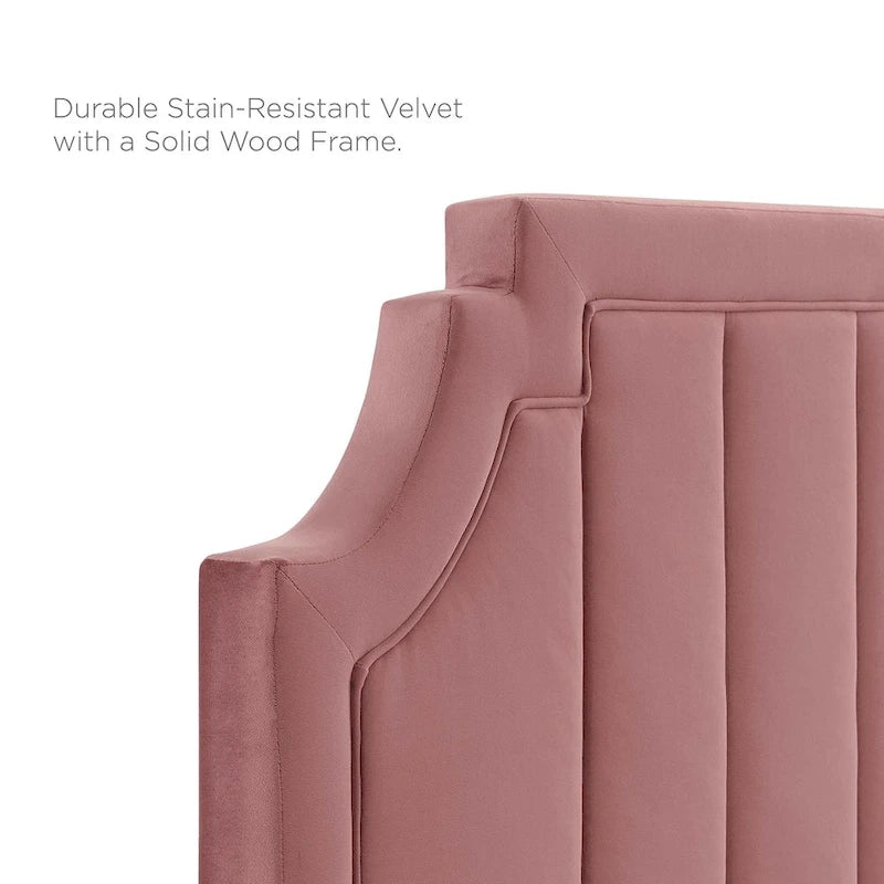 Sienna Performance Velvet Queen Platform Bed