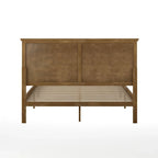 Solid Wood Platform Bed Frame with Headboard and Footboard