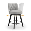 LUE BONA 26 Counter Height Swivel Bar Stools with Solid Wood Frame Set of 3 - 26 H