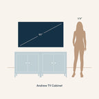 Andrew Bohemian Entryway Storage Cabinet or Kitchen Sideboard Credenza, TV Stand or Rattan Accent Cabinet with Metal Legs