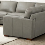 Hydeline Dillon Top Grain Leather Left-Facing Sectional Sofa with Chaise