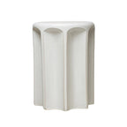 Sculpted Stoneware Stool or Side Table
